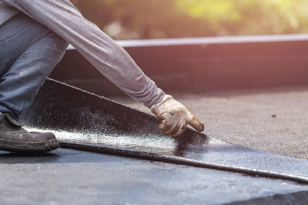Professional Basement Waterproofing technician working in Hermitage, PA
